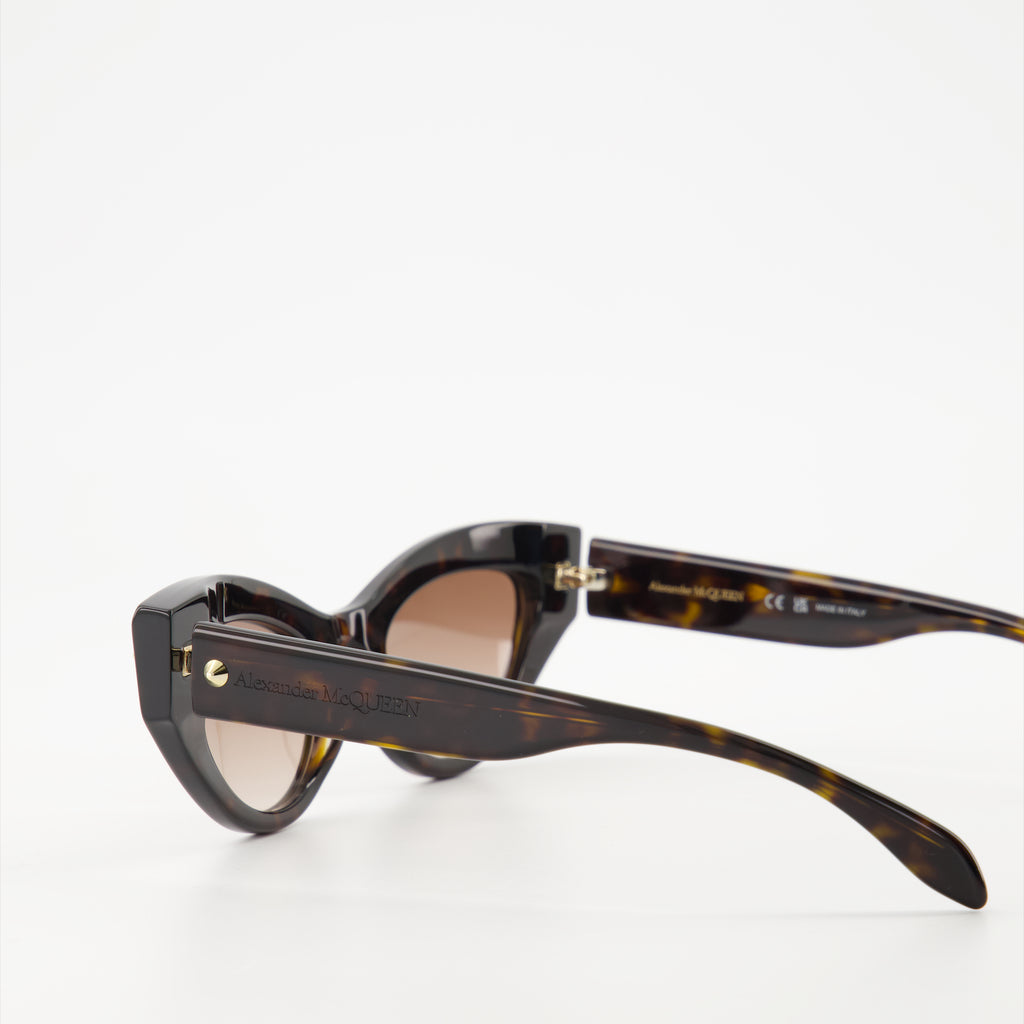 Occhiali Lunettes de soleil Alexander McQueen Marrone Unisex