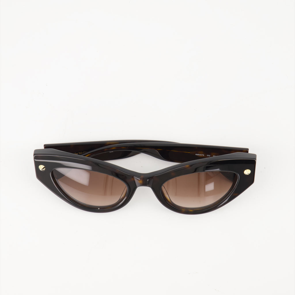 Occhiali Lunettes de soleil Alexander McQueen Marrone Unisex