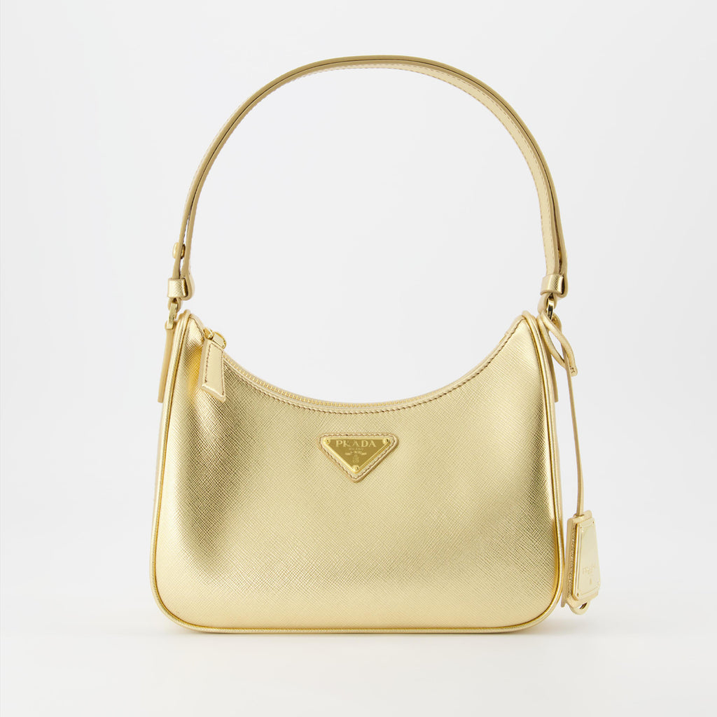 Umhängetaschen Sac Saffiano doré Or Prada Gold Femme