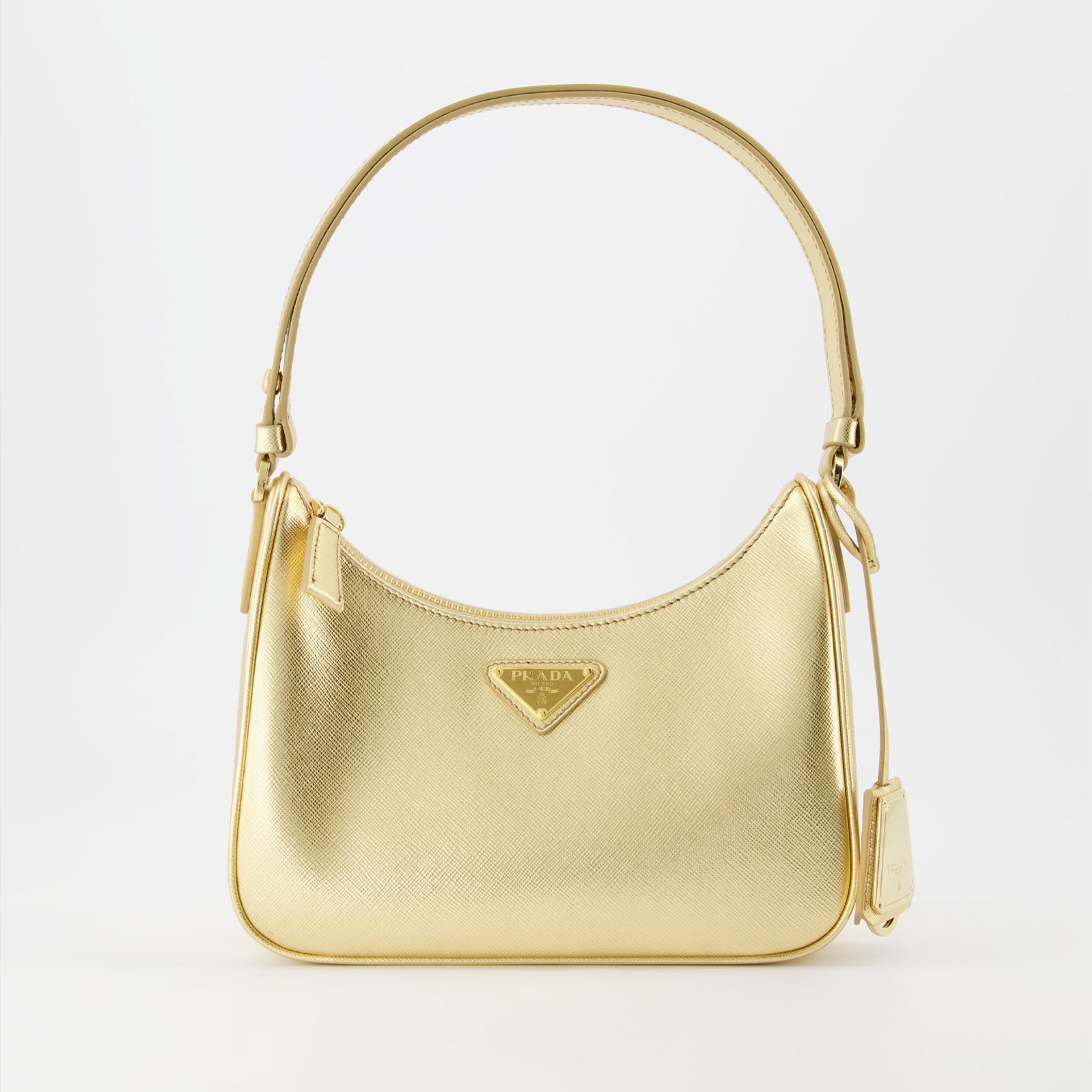Sac Saffiano doré Or