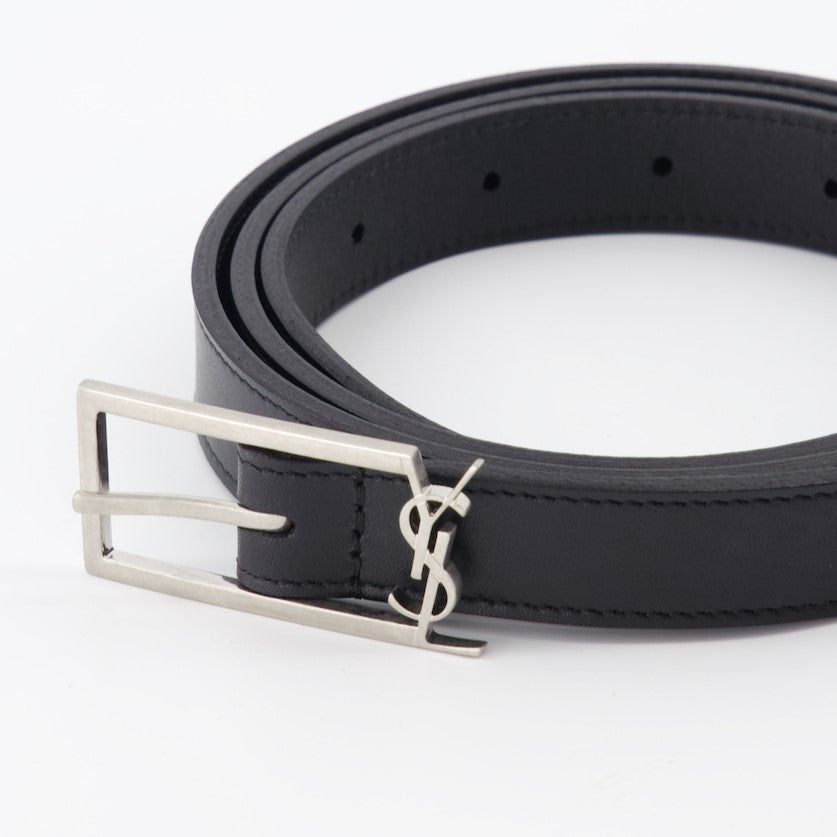 Cintos Ceinture Cassandre Saint Laurent Preto Homme