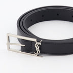 Cintos Ceinture Cassandre Saint Laurent Preto Homme