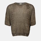 Camisetas T-Shirt de Malha Saint Laurent Marrom Homme