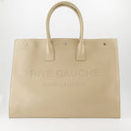 Tote bags Sac cabas Rive Gauche Saint Laurent Beige Homme