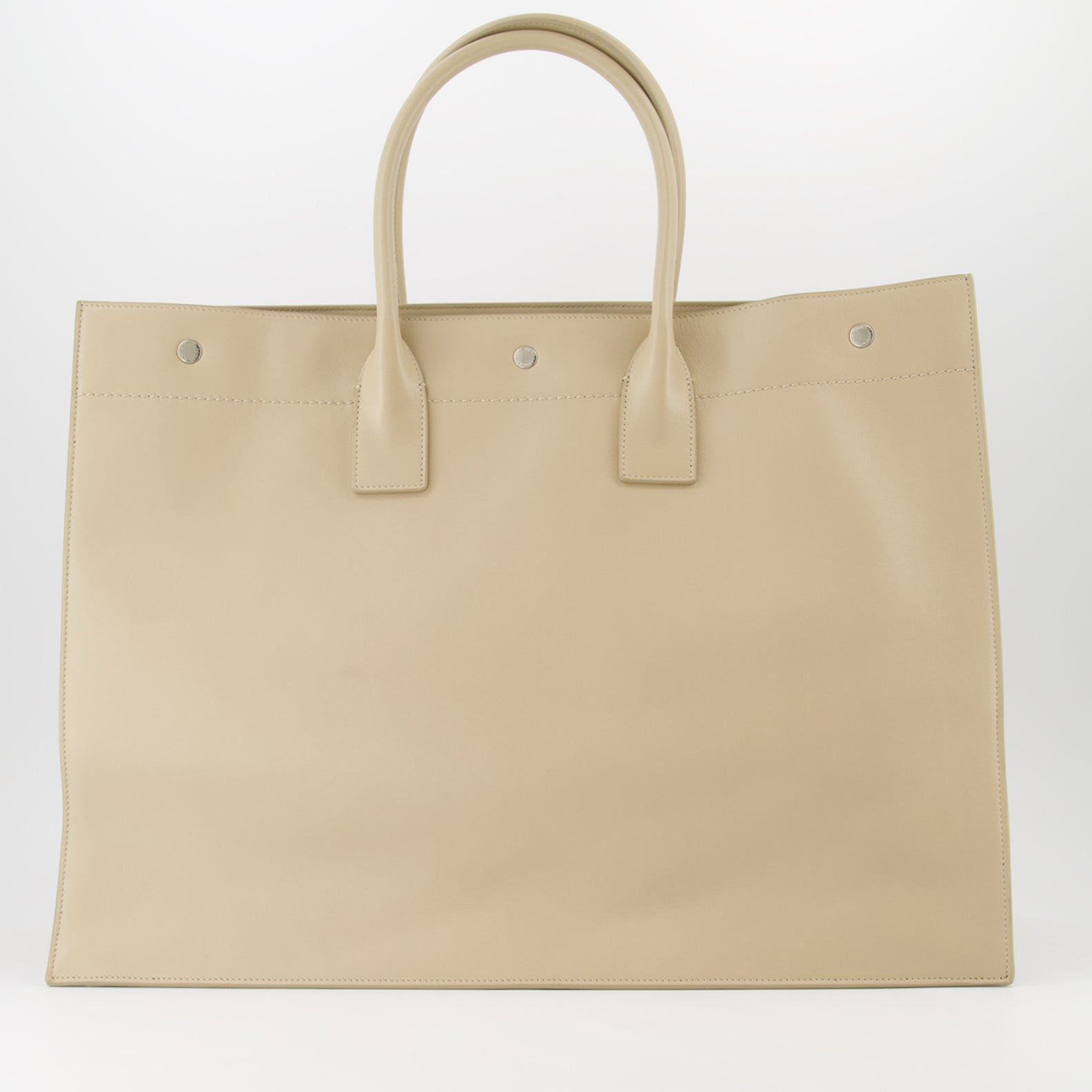 Tote bags Sac cabas Rive Gauche Saint Laurent Beige Homme