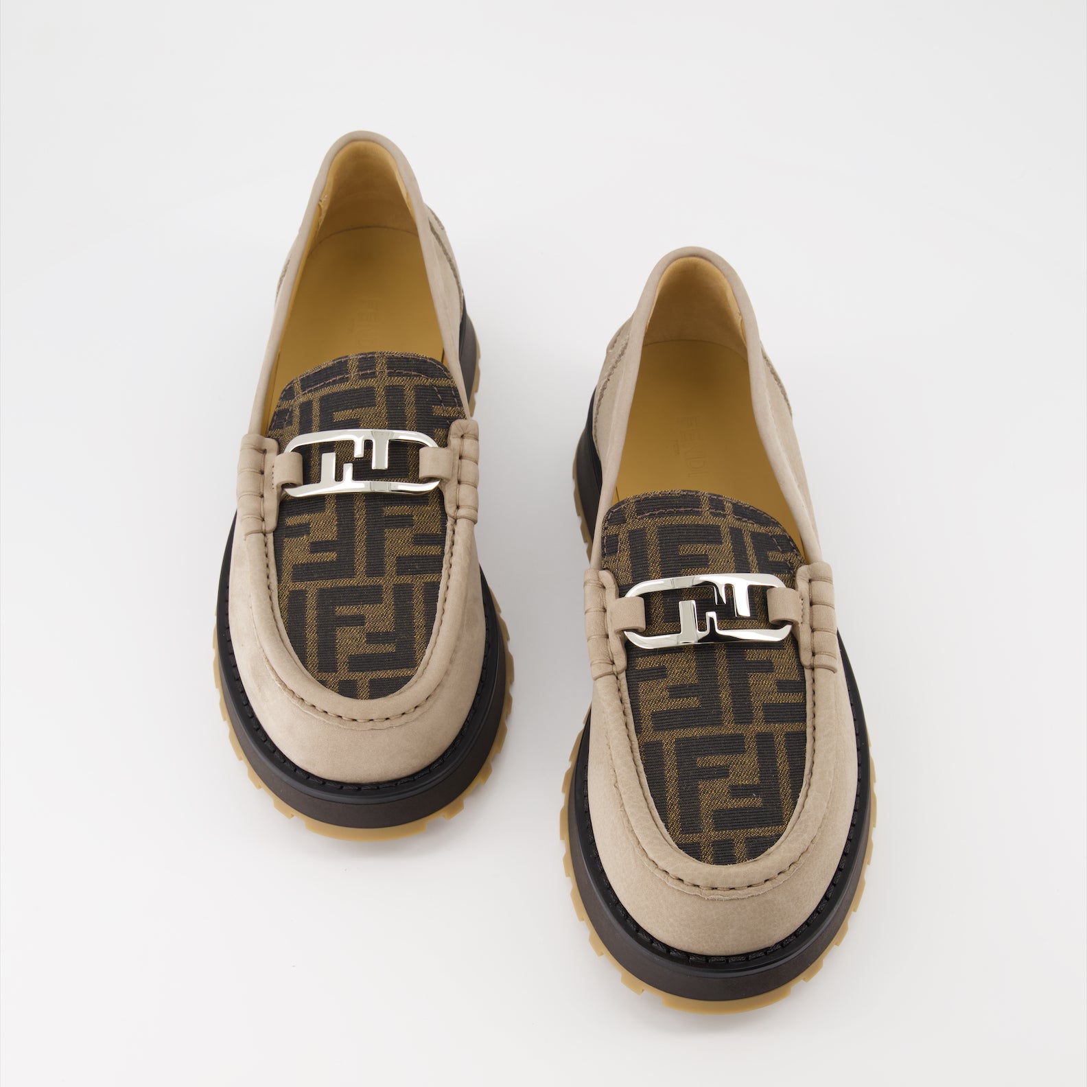 Mocassins Mocassins Fendi O'Lock Fendi Marron Homme