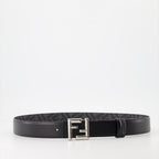 Cintos Ceinture FF Rounded Fendi Preto Homme