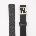 Cintos Ceinture FF Rounded Fendi Preto Homme