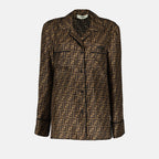 Camicie Chemise imprimée Fendi Marrone Femme