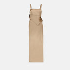 Dresses Silk dress Fendi Beige Women
