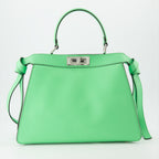 Bolsas de mão e de ombro Sac Peekaboo ISeeU Fendi Verde Femme