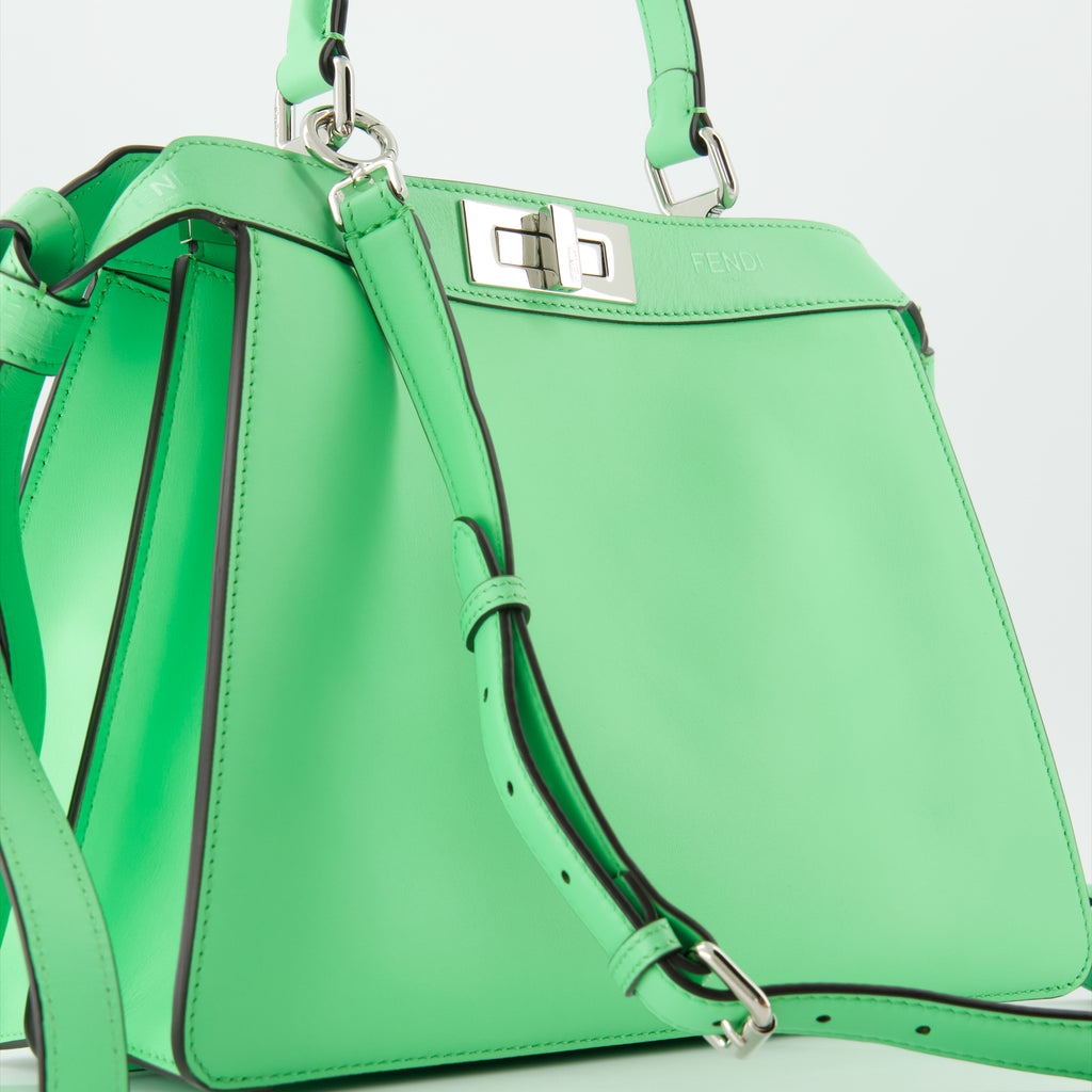 Bolsas de mão e de ombro Sac Peekaboo ISeeU Fendi Verde Femme