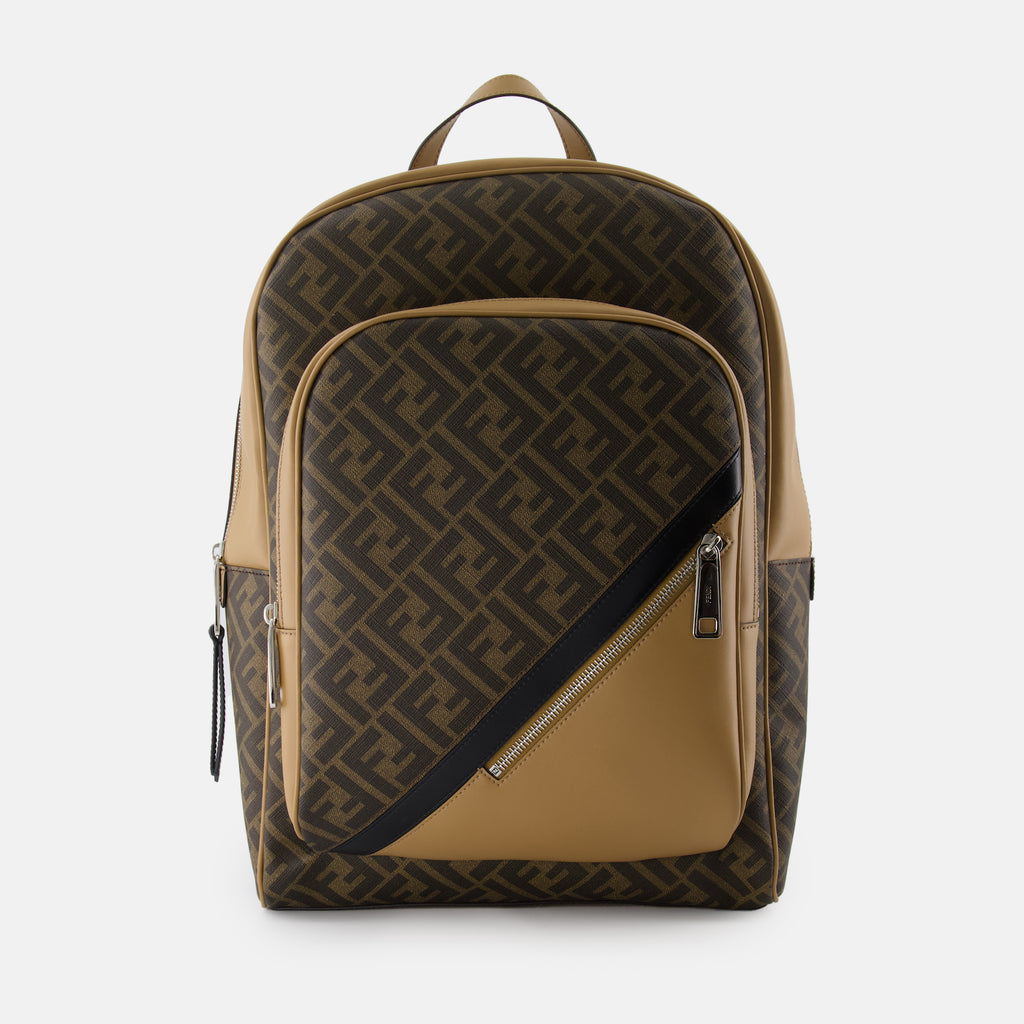 백팩 Sac à dos Fendi Diagonal Fendi 갈색 Homme