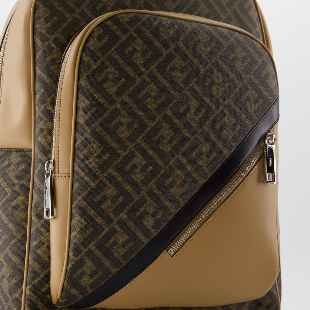 백팩 Sac à dos Fendi Diagonal Fendi 갈색 Homme