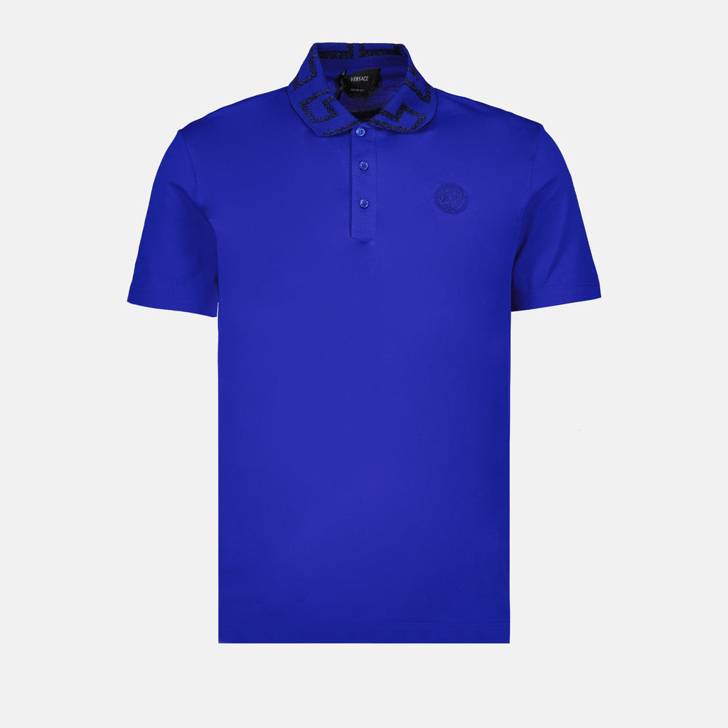 Polos Polo Medusa Greca Versace Azul Homme