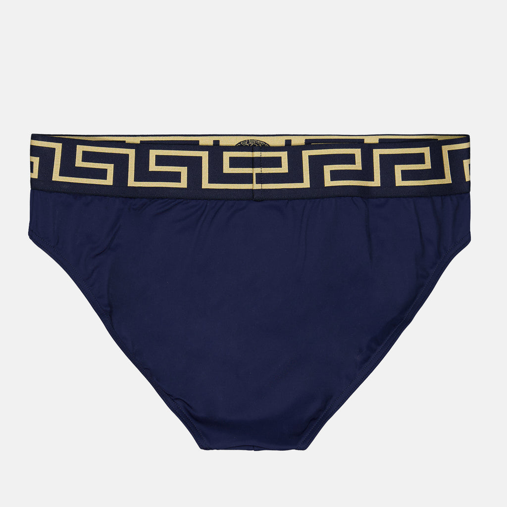비치웨어 Slip de bain Greca Versace 파란색 Homme