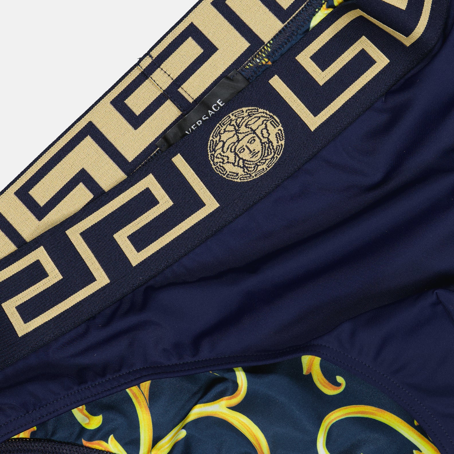 비치웨어 Slip de bain Greca Versace 파란색 Homme