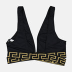 Beachwear Haut de bikini Greca Versace Noir Femme