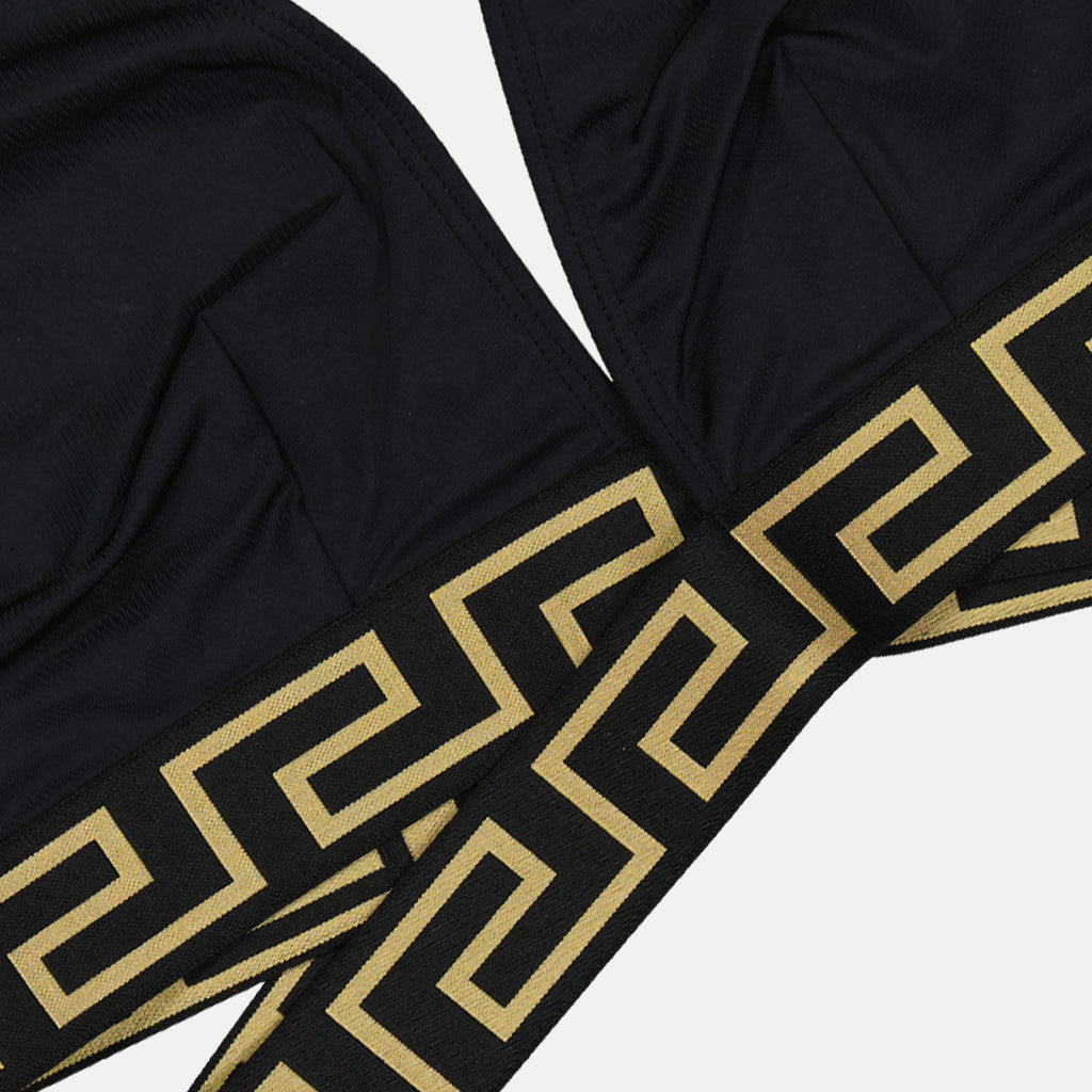 Beachwear Haut de bikini Greca Versace Noir Femme