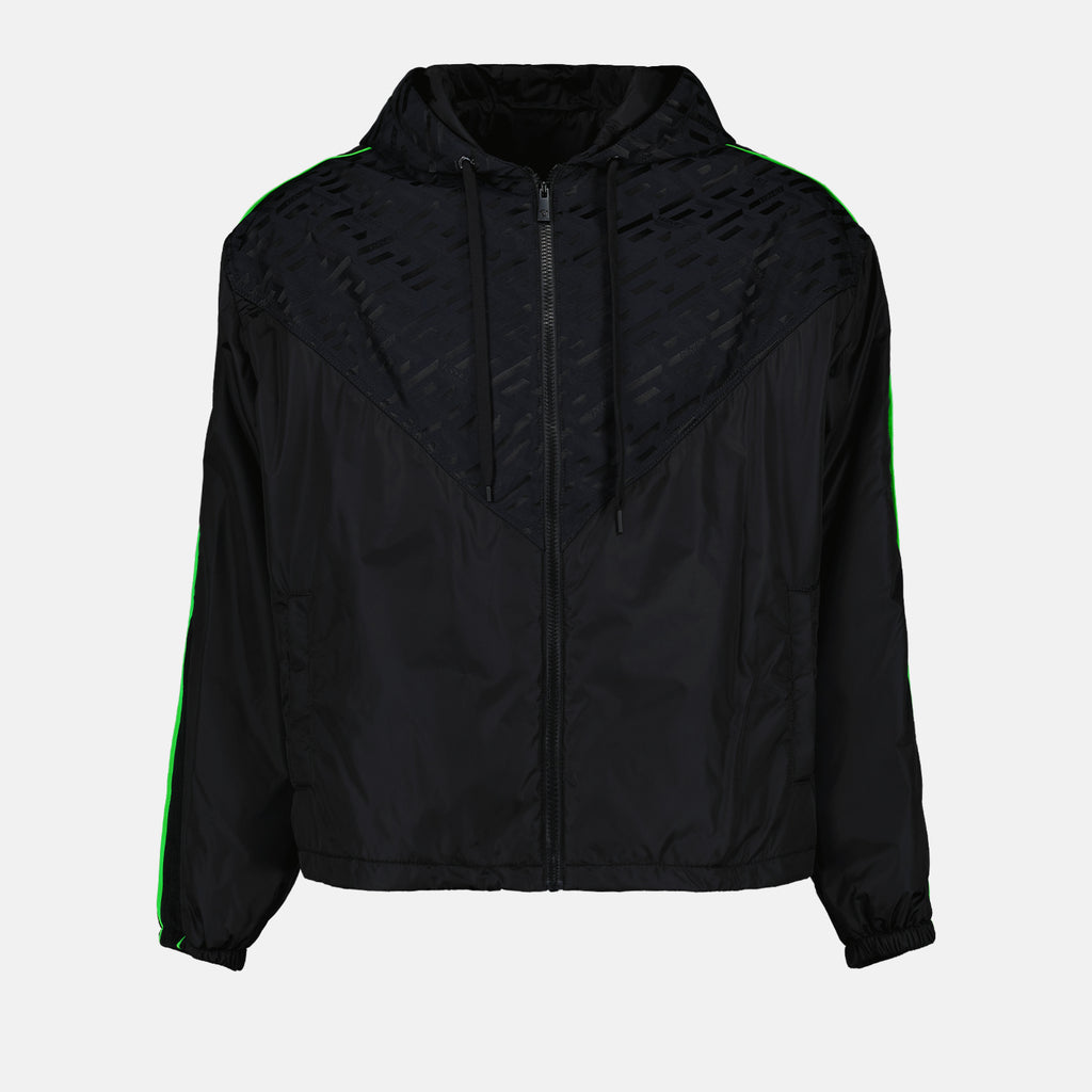 Jacken Greca Windbreaker Versace Schwarz Homme