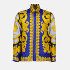 Camisas Chemise Barocco 660 Versace Azul Homme