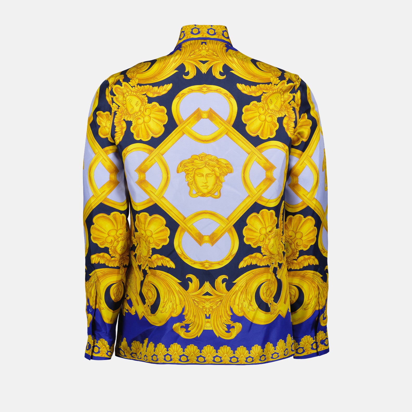 Camisas Chemise Barocco 660 Versace Azul Homme