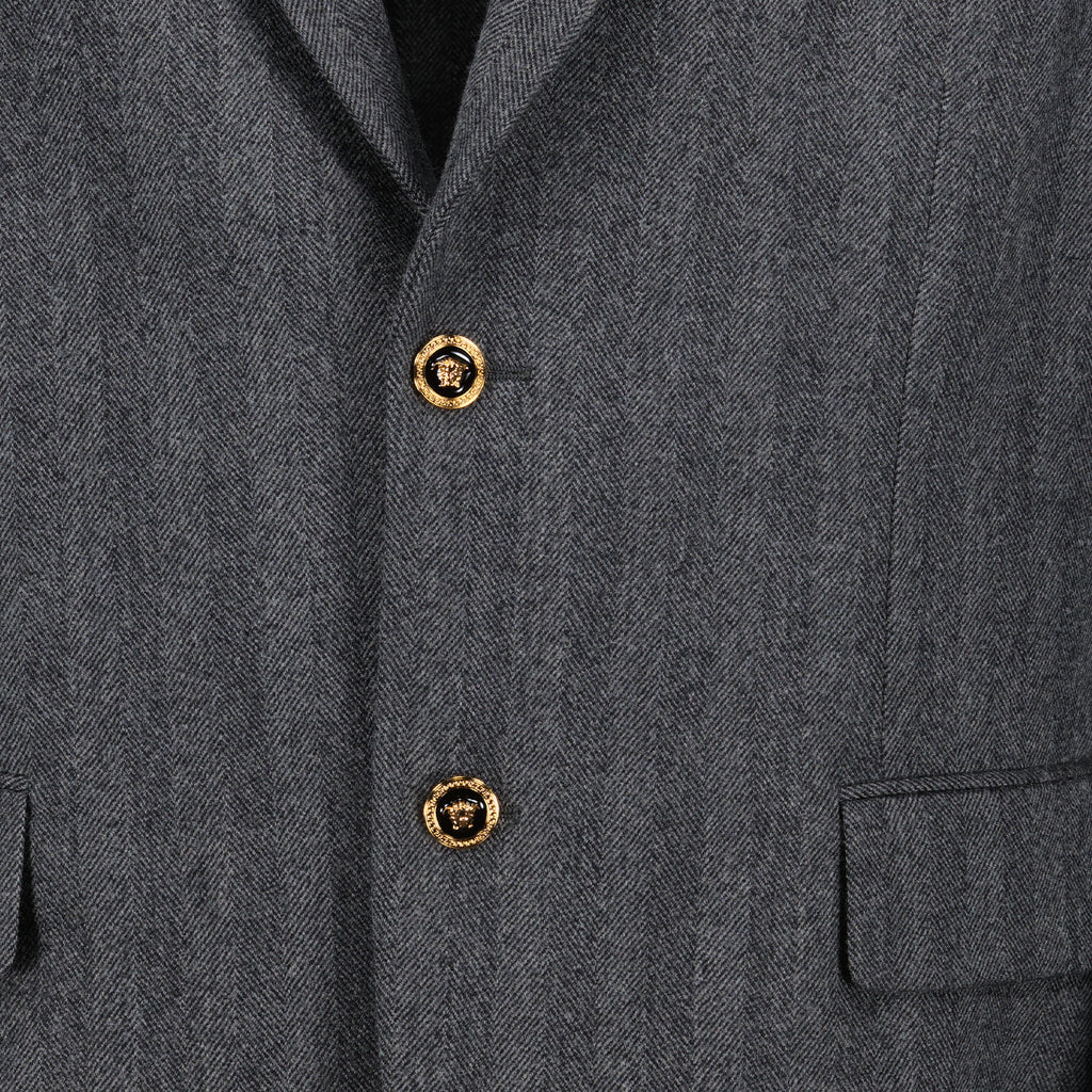 Giacche Veste blazer Versace Grigio Homme