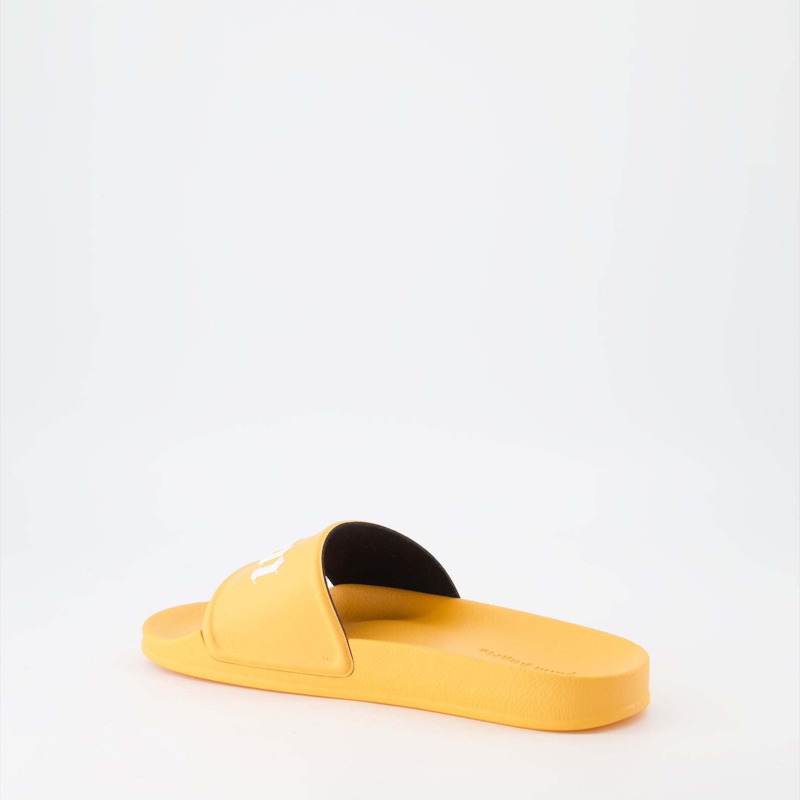 Offene schuhe Claquettes à logo Palm Angels Orange Homme