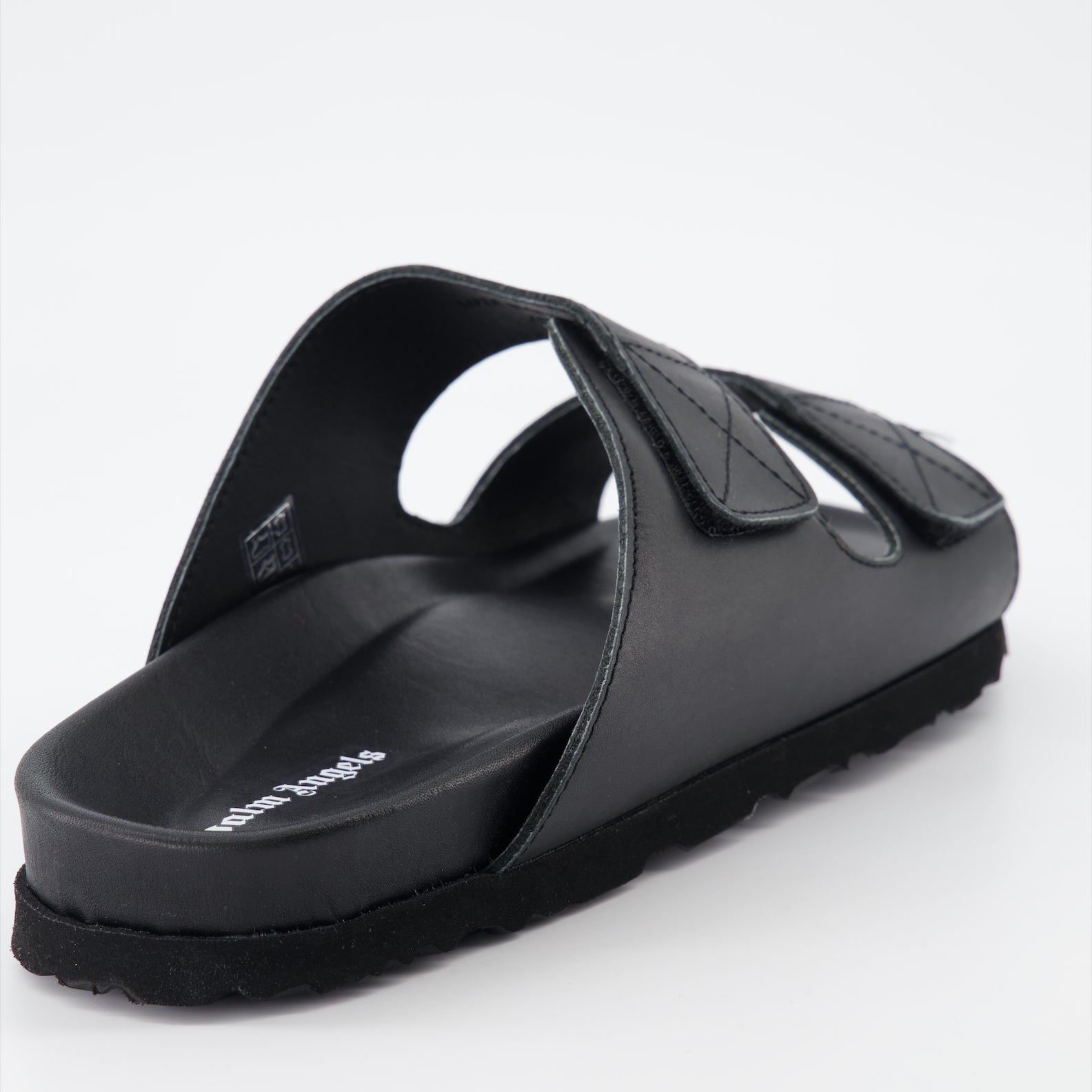 Offene schuhe Claquettes à logo Palm Angels Schwarz Homme