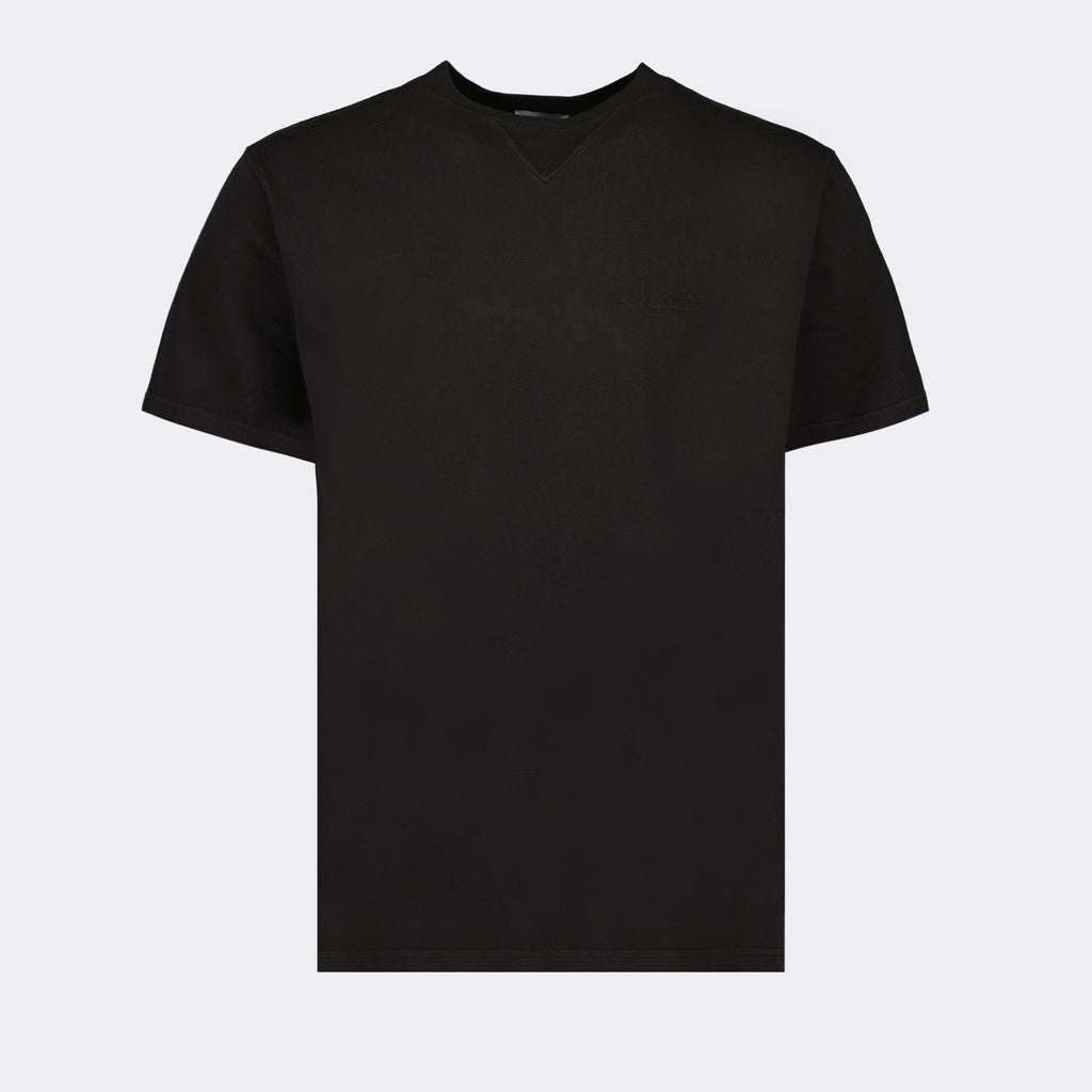 티셔츠 T-shirt à logo brodé Dior 검은색 Homme