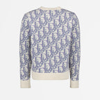 Maille Pull Oblique Dior Blanc Homme