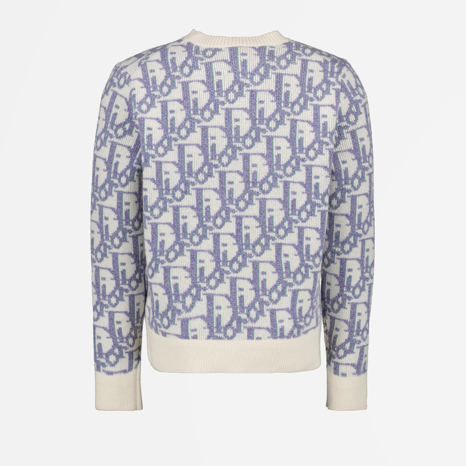 Maille Pull Oblique Dior Blanc Homme