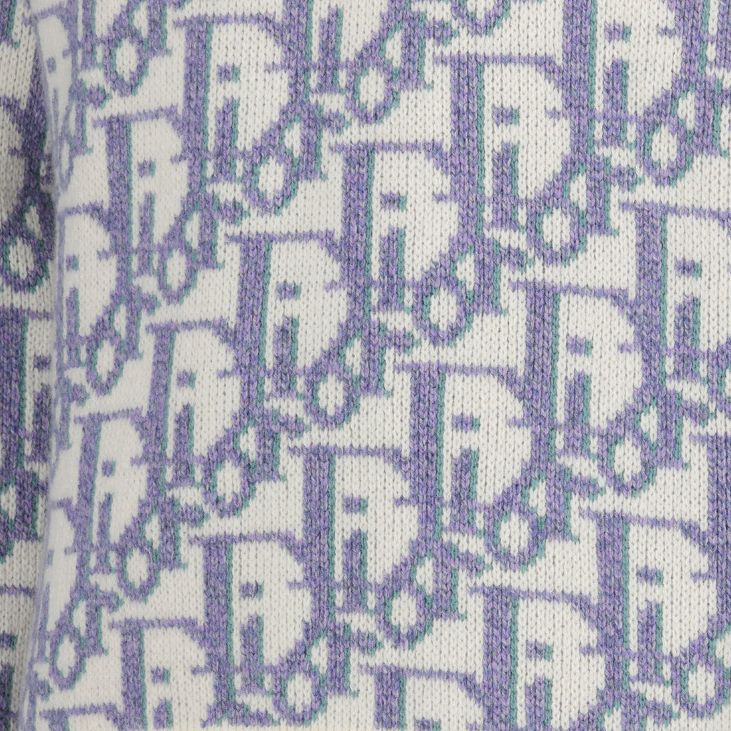 Maille Pull Oblique Dior Blanc Homme