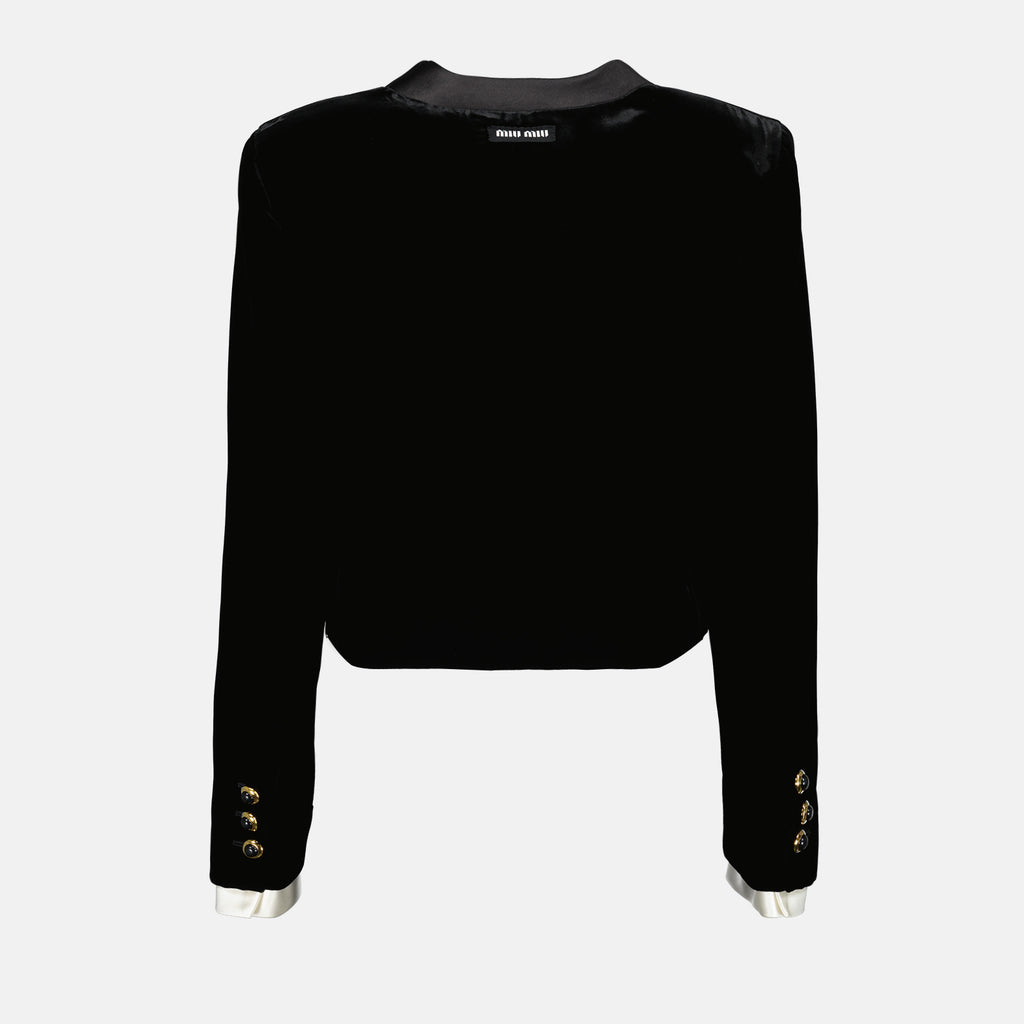 Vestes Cardigan en viscose Miu Miu Noir Femme