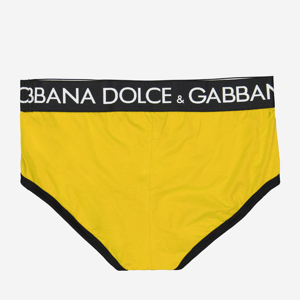Sous-vêtements et homewear Caleçon à logo Dolce & Gabbana Jaune Homme