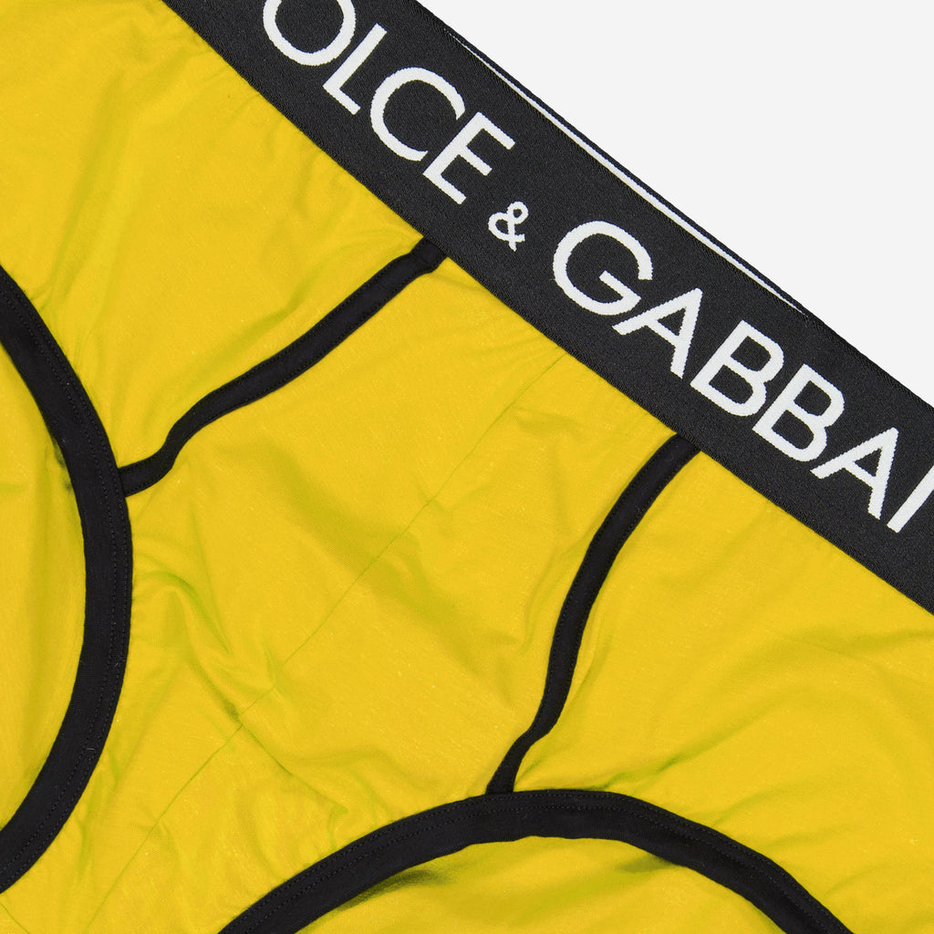 Sous-vêtements et homewear Caleçon à logo Dolce & Gabbana Jaune Homme