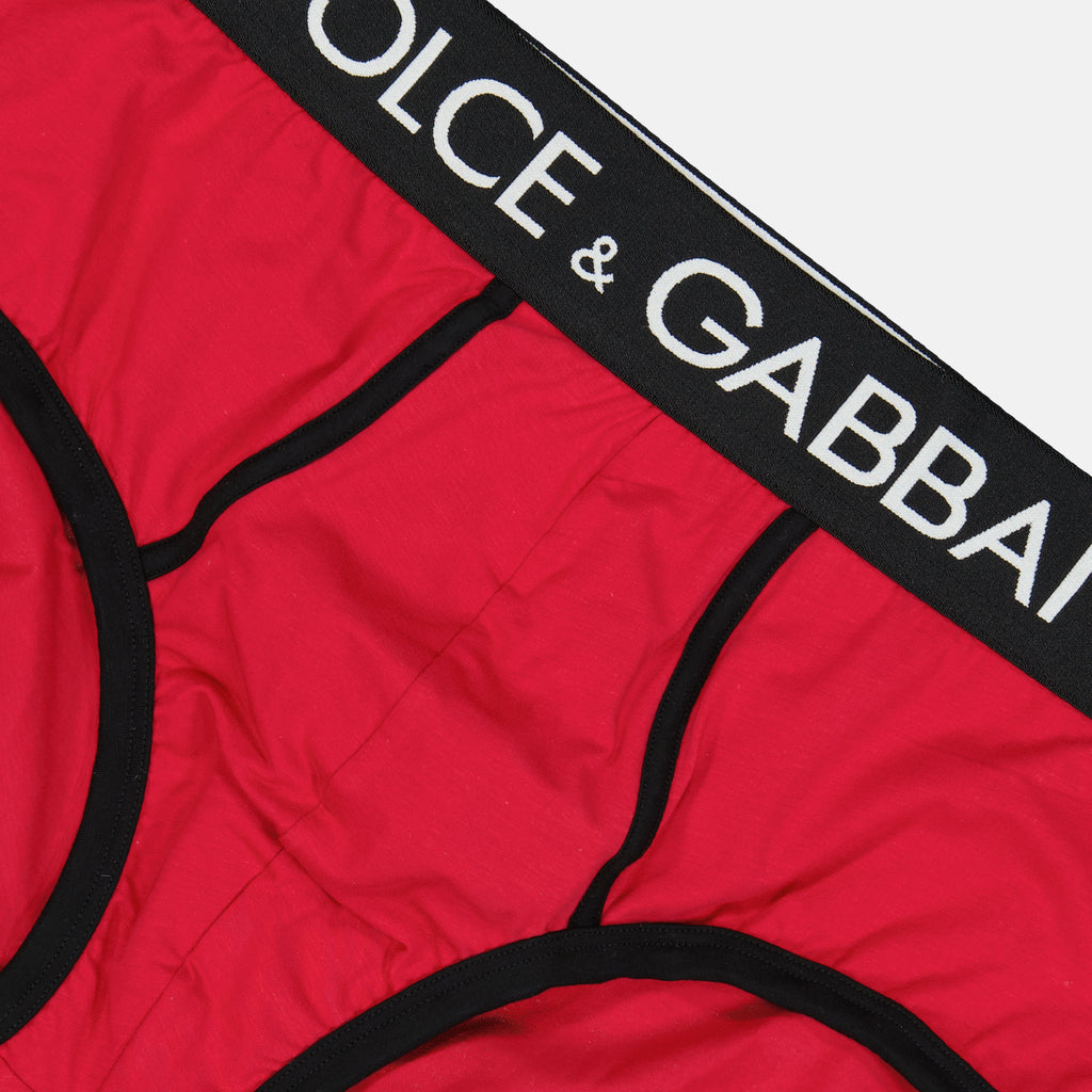 Sous-vêtements et homewear Caleçon à logo Dolce & Gabbana Rouge Homme