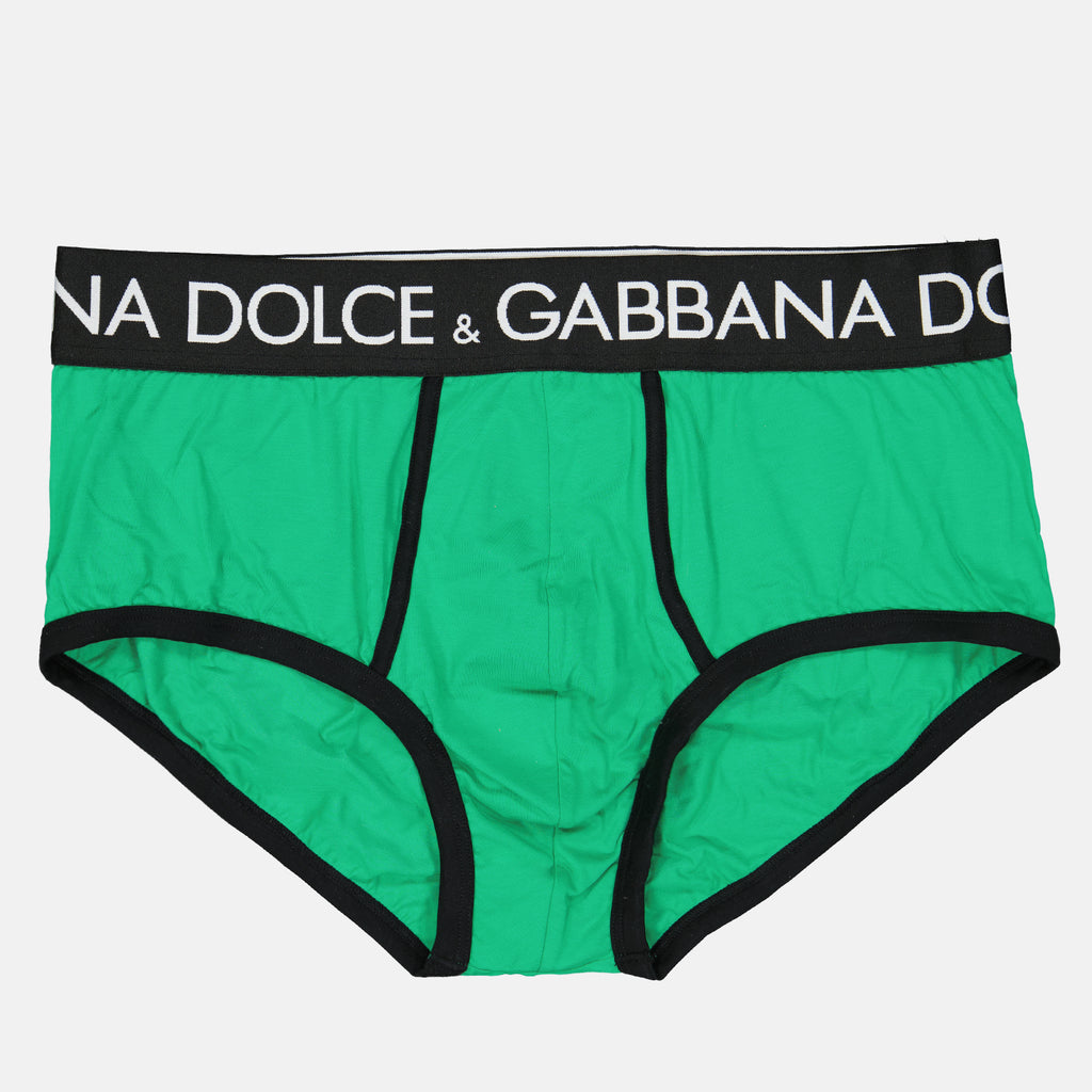 Sous-vêtements et homewear Caleçon à logo Dolce & Gabbana Vert Homme