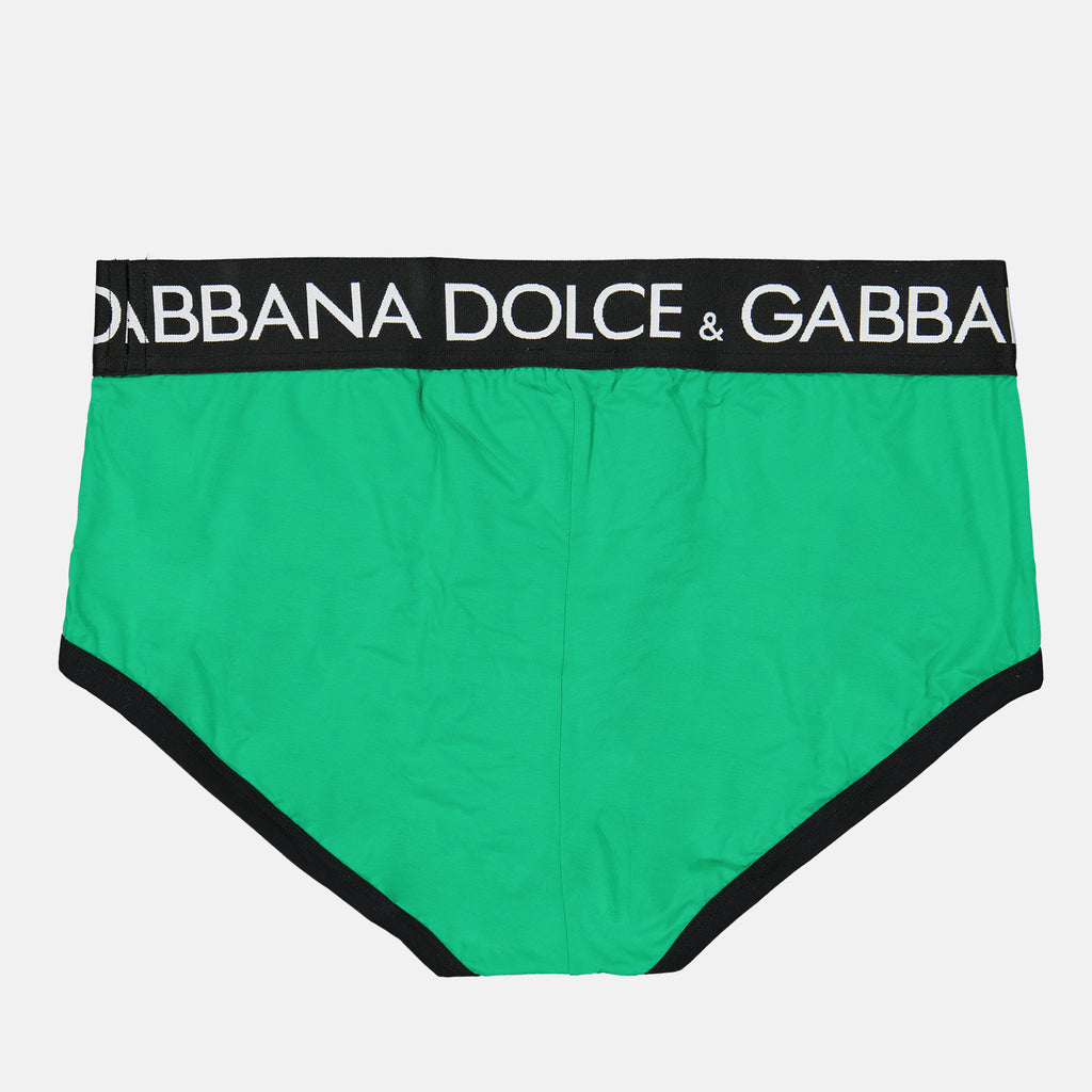 Sous-vêtements et homewear Caleçon à logo Dolce & Gabbana Vert Homme