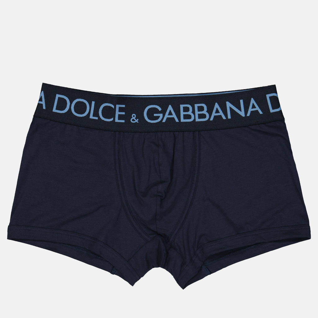 Sous-vêtements et homewear Boxer à logo Dolce & Gabbana Bleu Homme