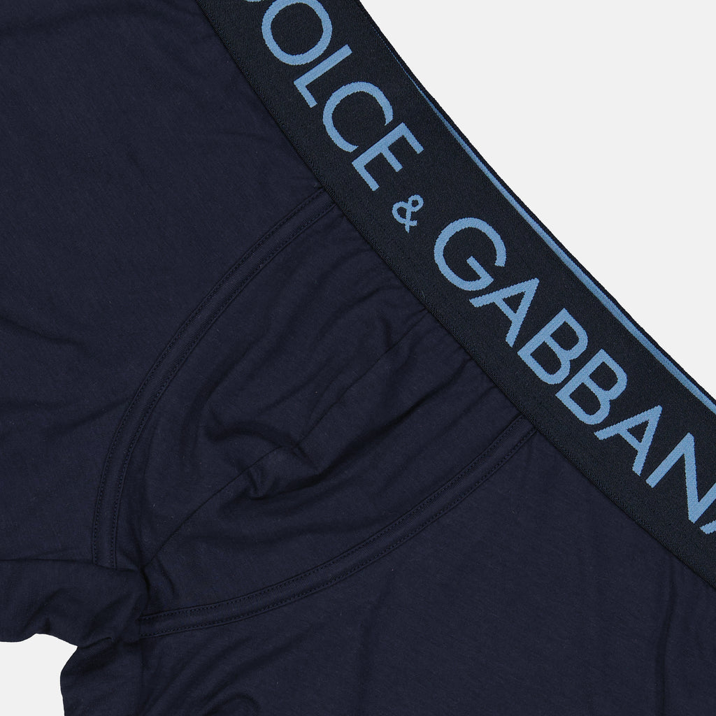 Sous-vêtements et homewear Boxer à logo Dolce & Gabbana Bleu Homme