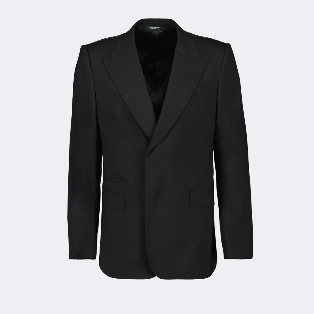Chaquetas Blazer de Lana Dolce & Gabbana Negro Homme