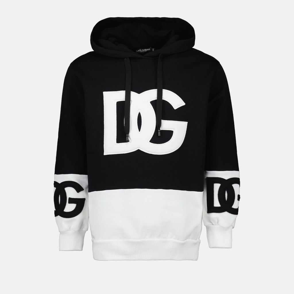 Felpe Sweat à capuche DG Dolce & Gabbana Nero Femme