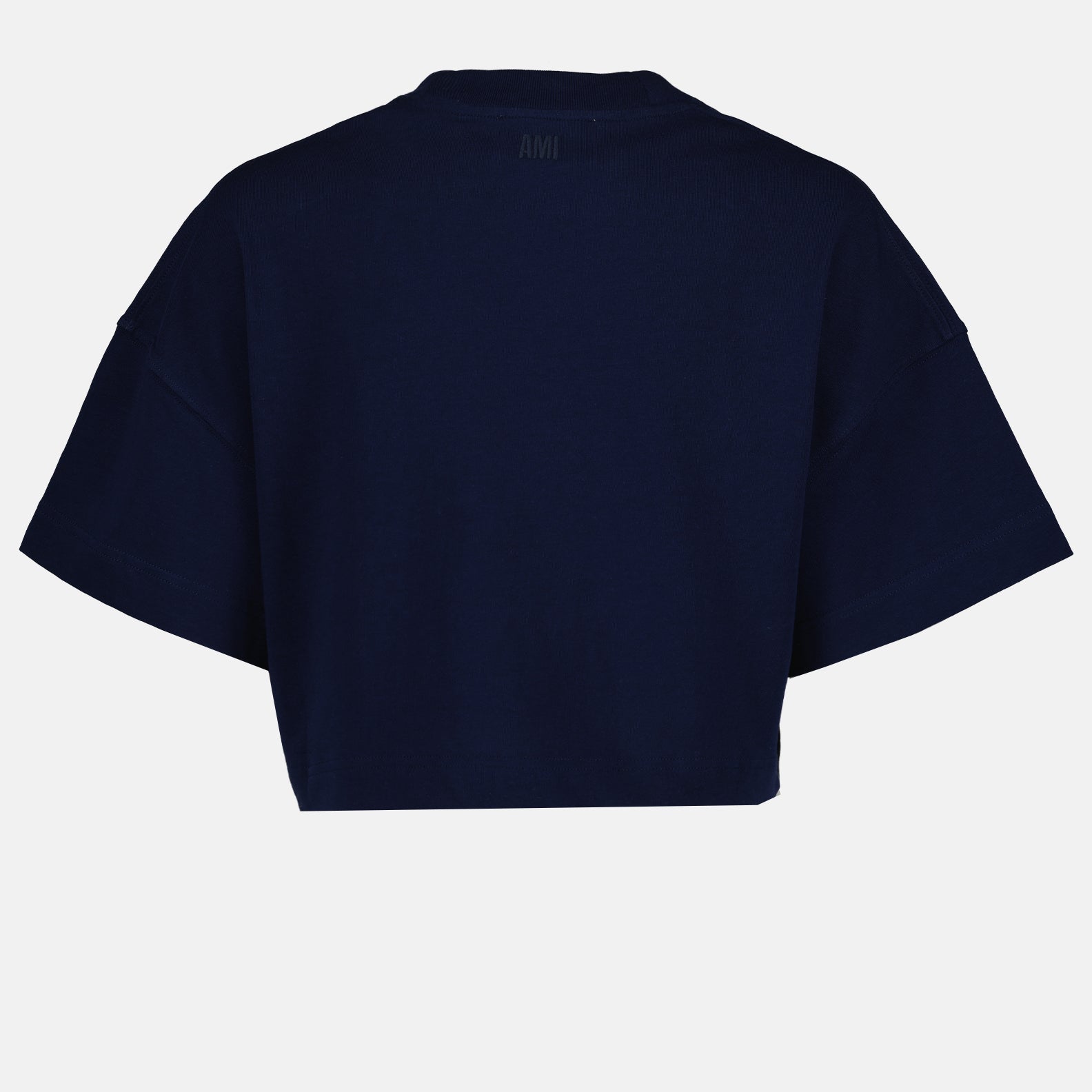 Camisetas T-shirt cropped à logo Ami PARIS Azul Femme