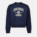 Moletons Sweatshirt à logo Ami PARIS Azul Unissex