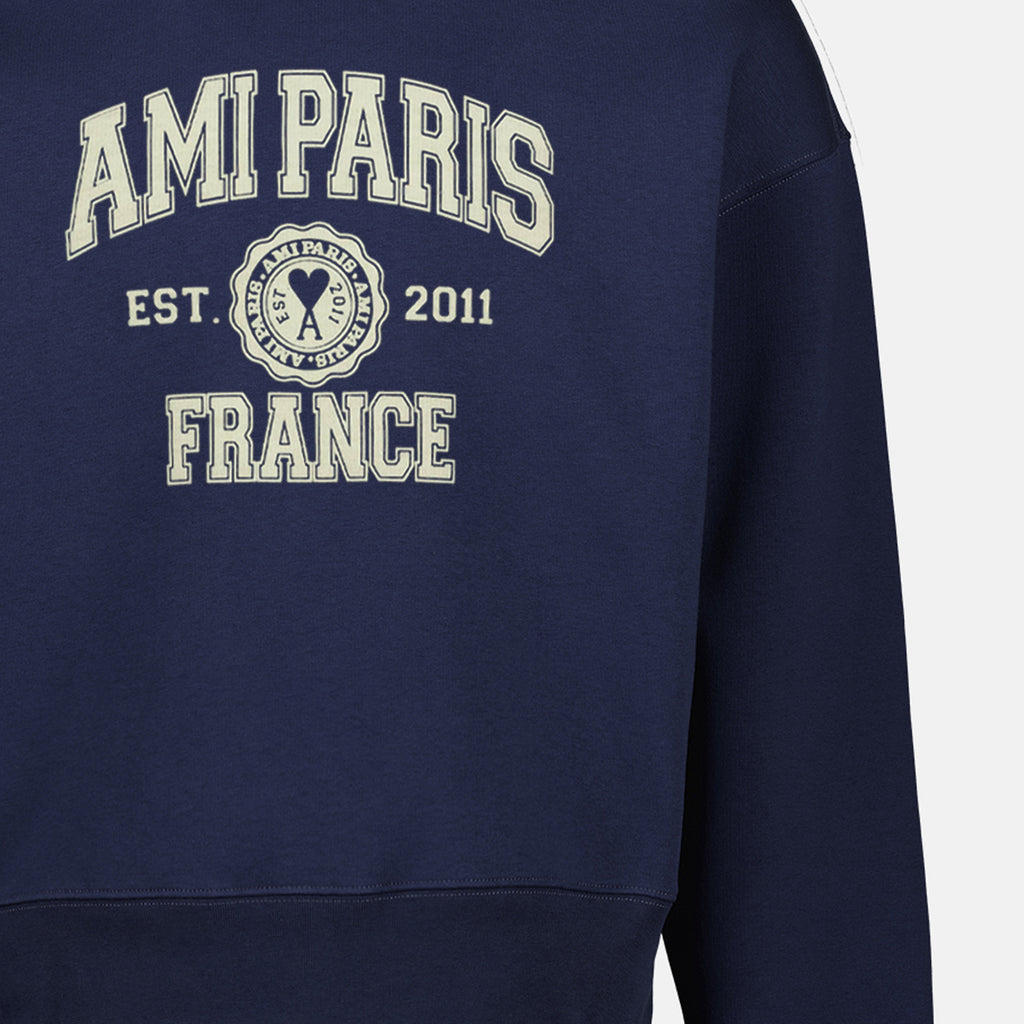 Moletons Sweatshirt à logo Ami PARIS Azul Unissex