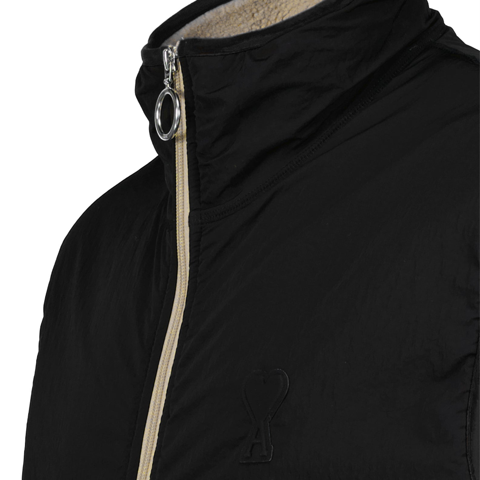 Jacken Veste sans manche en sherpa Ami PARIS Schwarz Homme