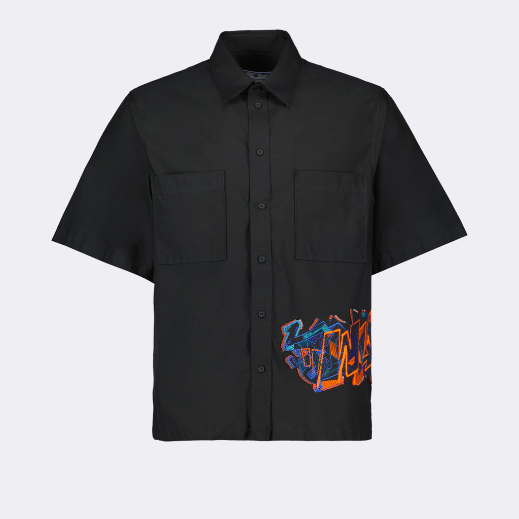 Camisas Chemise Graf Off-White Preto Homme