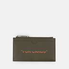 Pequeños artículos de cuero Porte-monnaie 'For Cards' Off-White Verde Homme