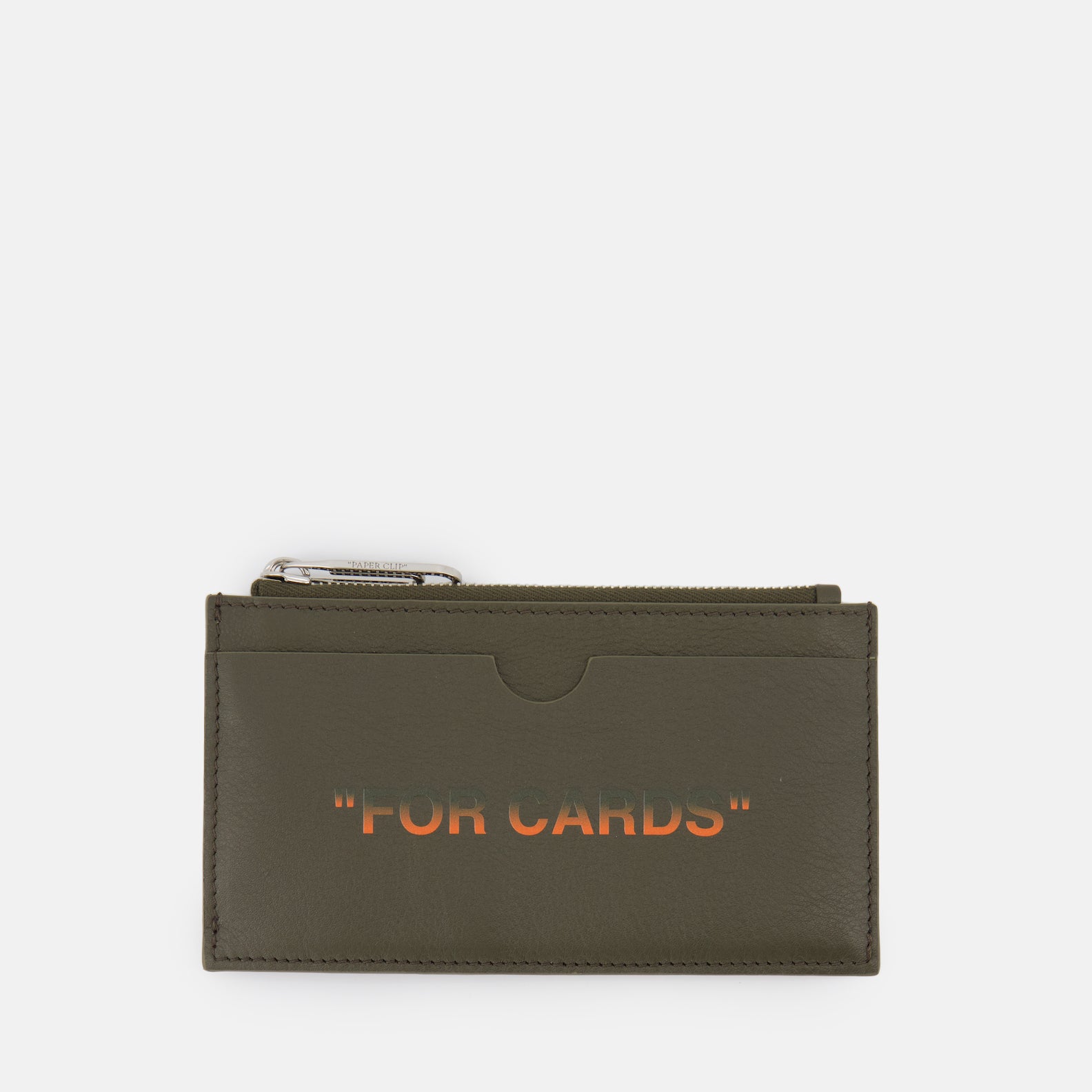 Small leather goods 'For Cards' wallet Off-White Green Man